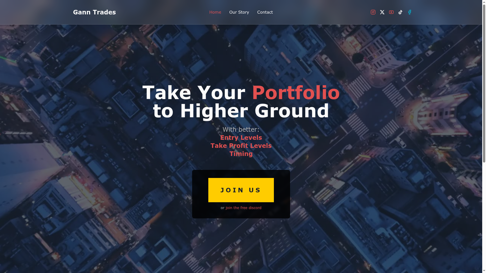 GannTrades website preview